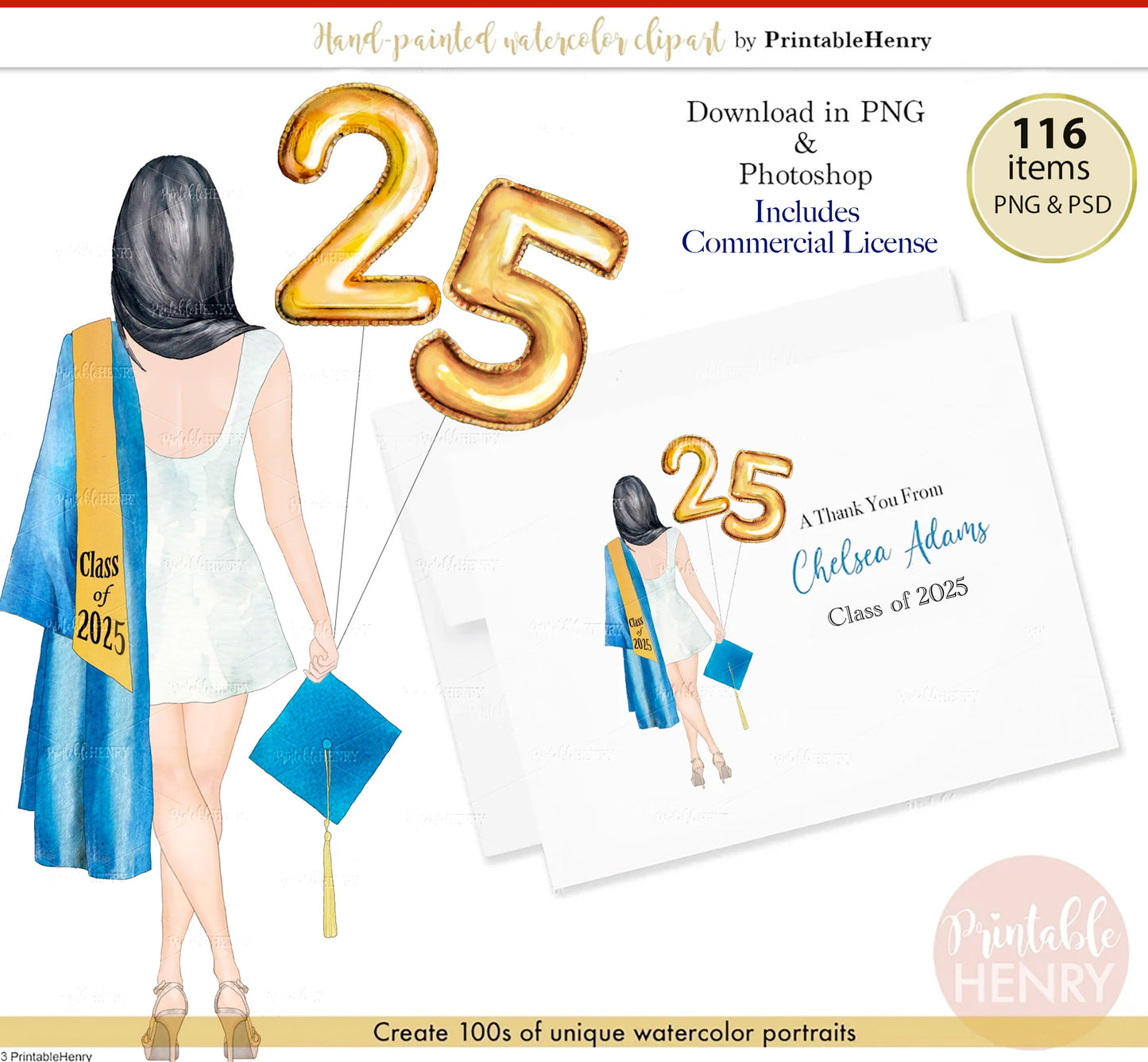 2025 Grad Girls Custom clipart