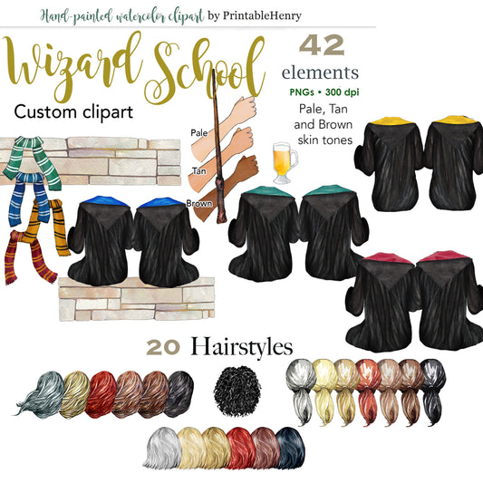 Wizard School Custom clipart