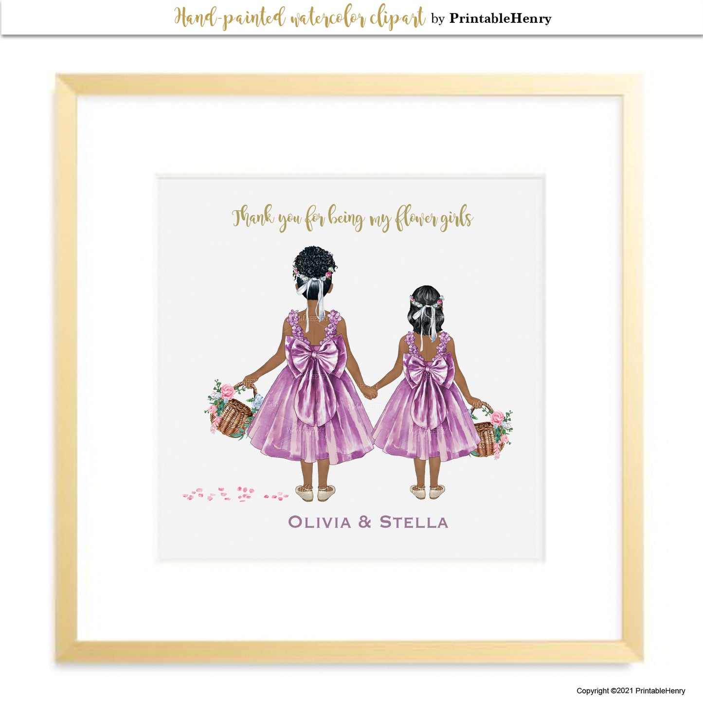 Flower Girl Custom clipart