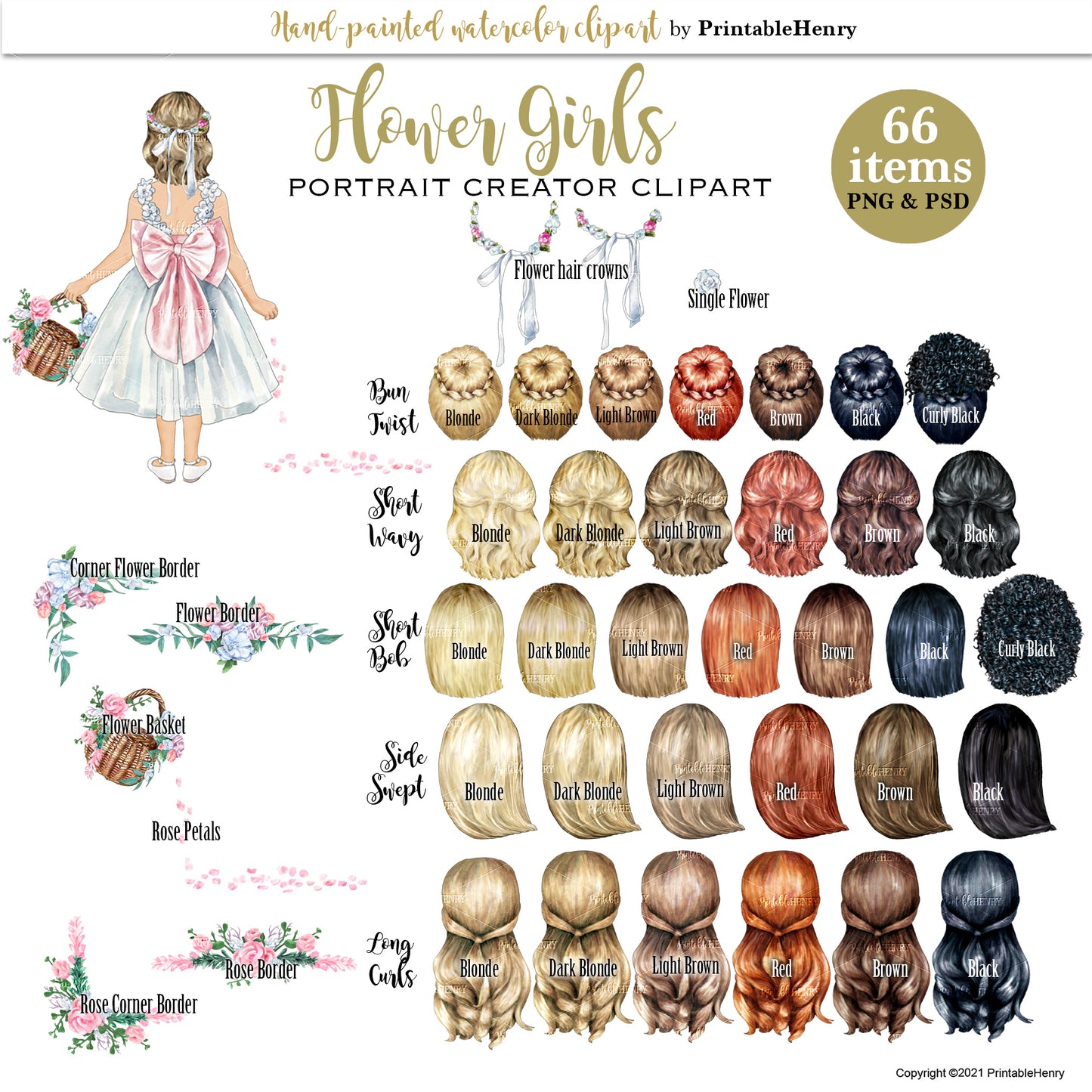 Flower Girl Custom clipart