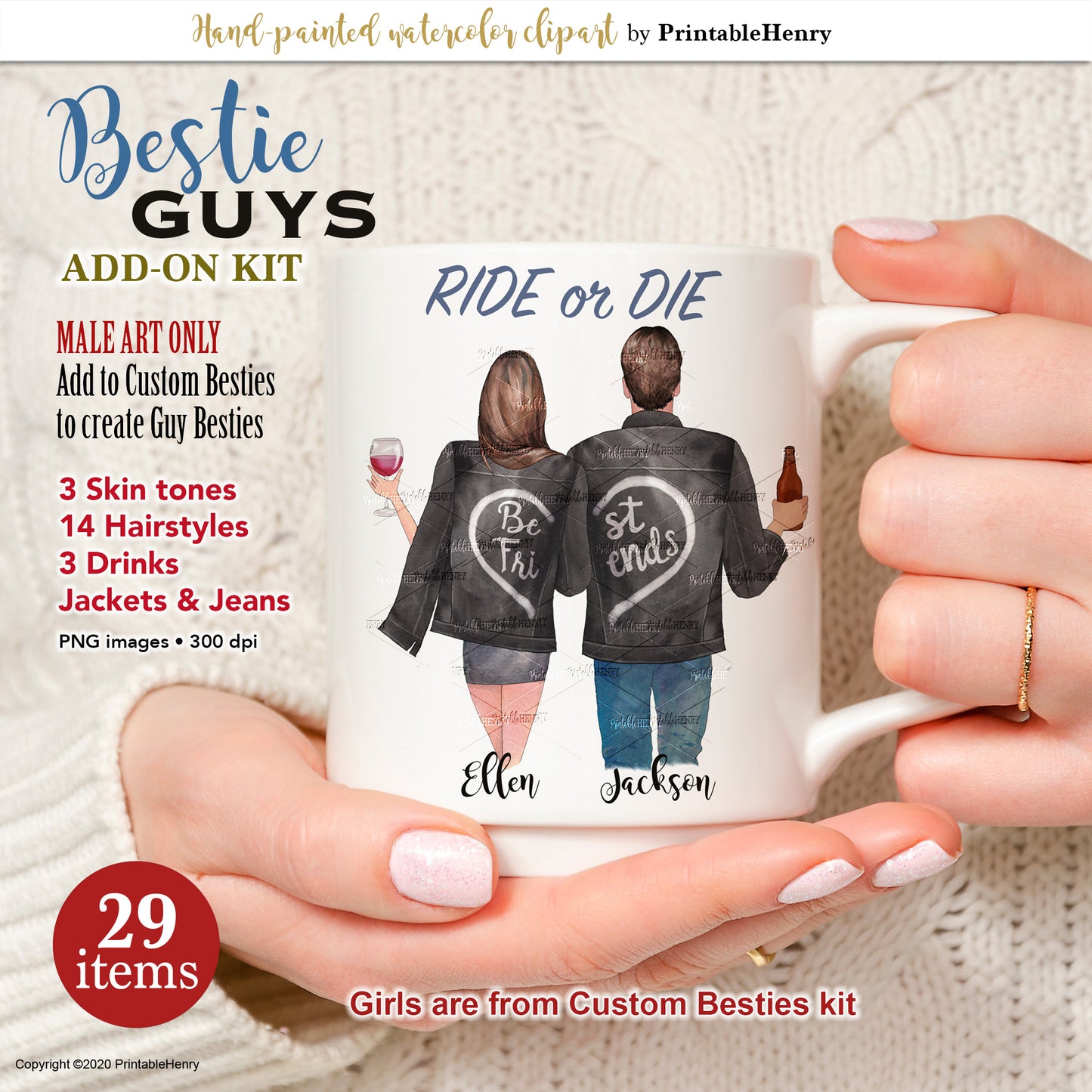 Best Guy Friend Add-On clipart