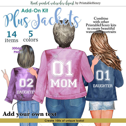 Plus Besties Jackets Add-on kit - PrintableHenry