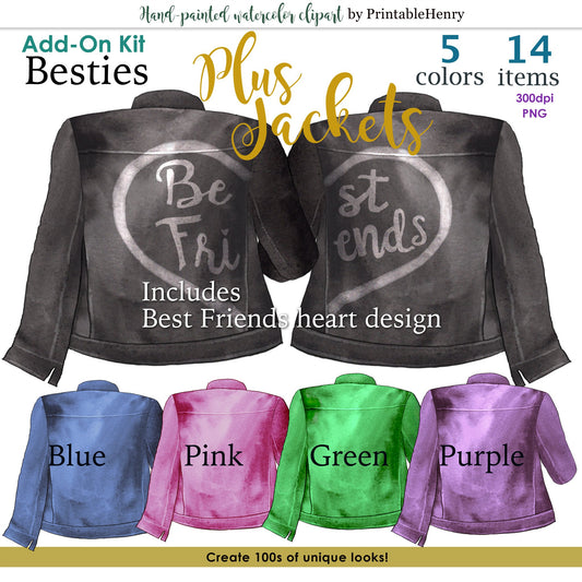Plus Besties Jackets Add-on kit - PrintableHenry