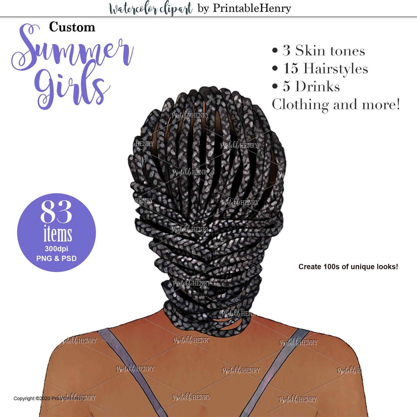 Summer Girls Custom kit - PrintableHenry