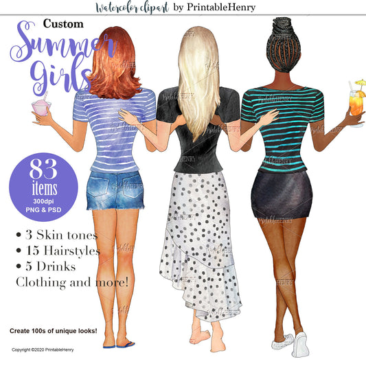 Summer Girls Custom kit - PrintableHenry