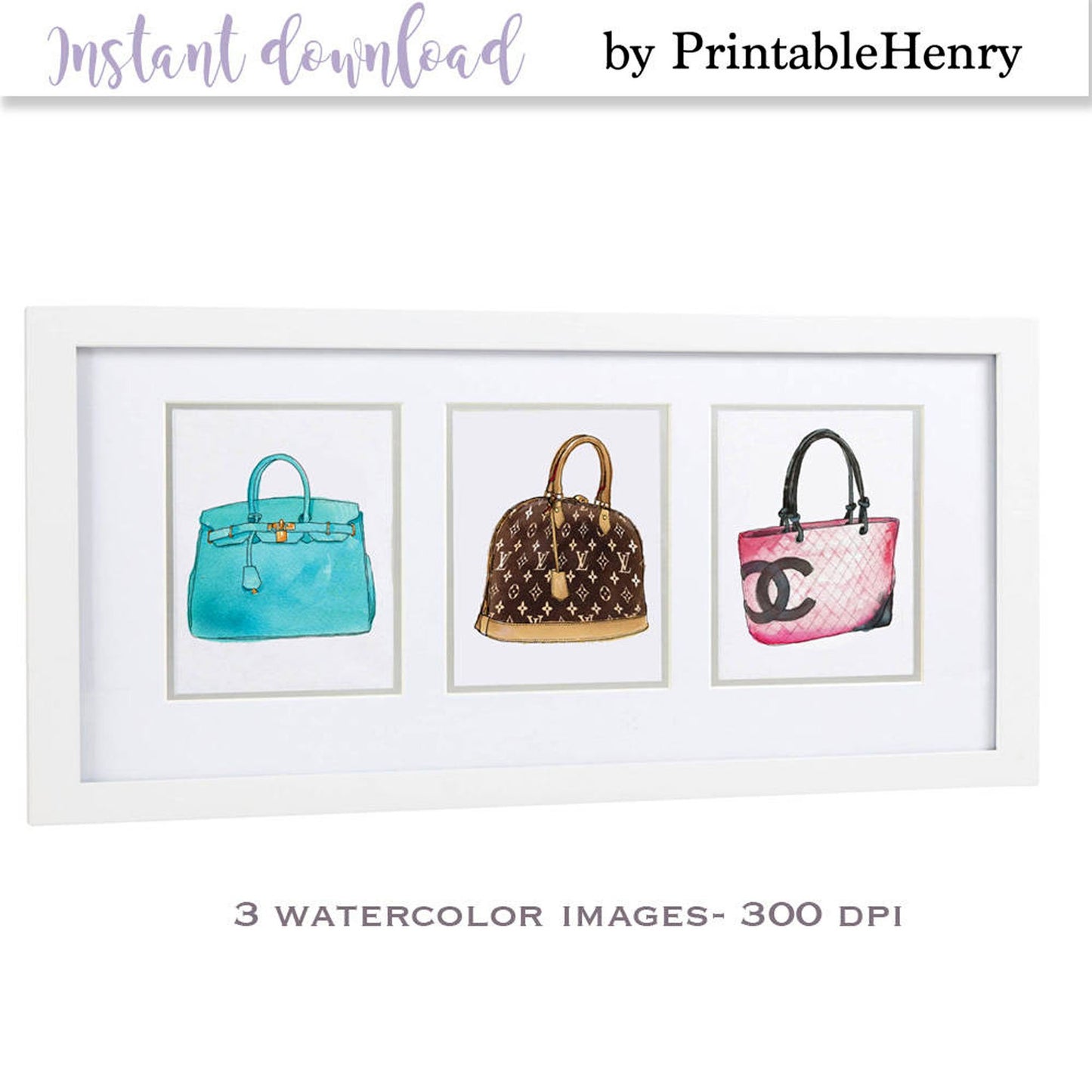 Designer Bags Printable - PrintableHenry