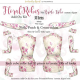 Bride Tribe Floral Robes Add-On kit - PrintableHenry
