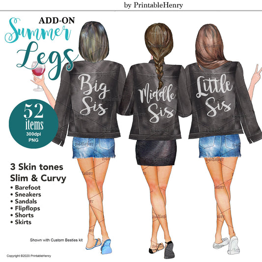 Summer Legs Add-on kit - PrintableHenry
