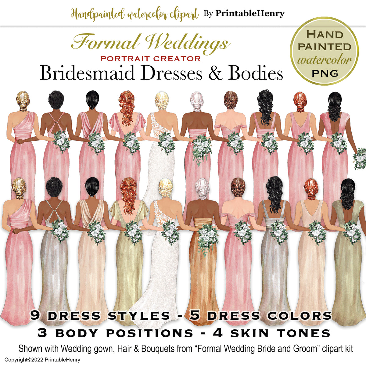 clip art bridesmaid dress
