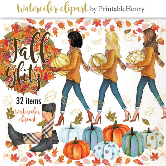 Fall Fashion Glitz clipart