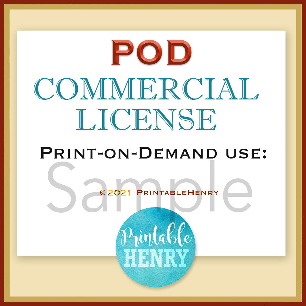 Package of 3 Extended Commercial Licenses for Cliparts and Digital Paper Packaging authentic - Unlimited use - No credit required