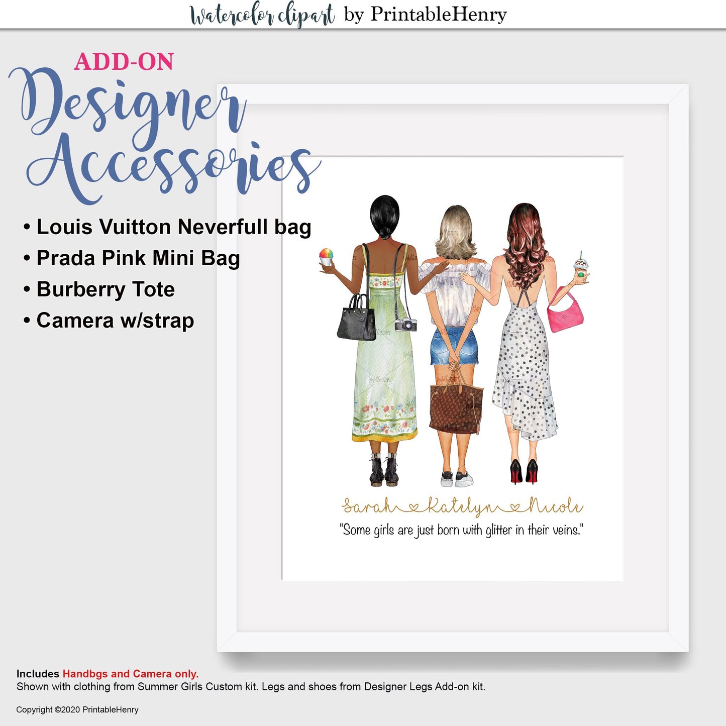 Designer Accessories Add-on kit - PrintableHenry