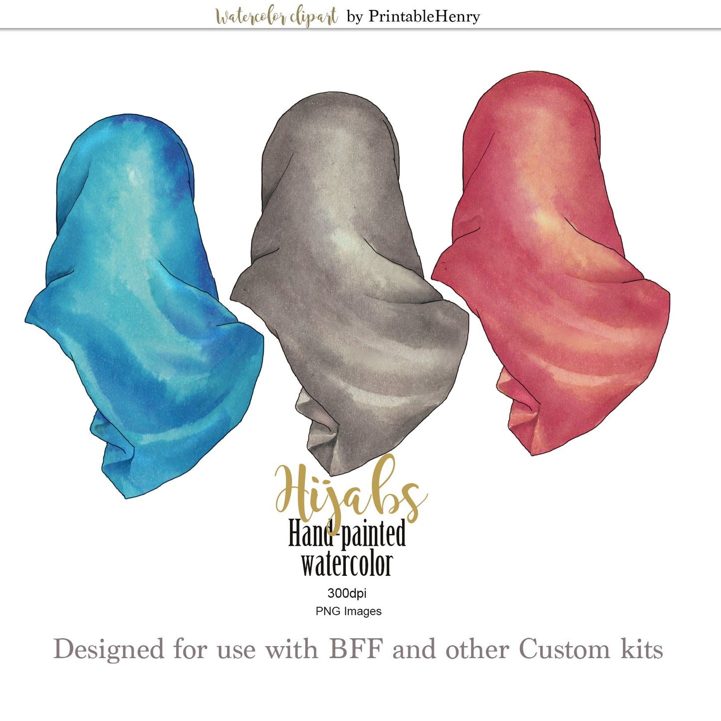 Hijab clipart - PrintableHenry