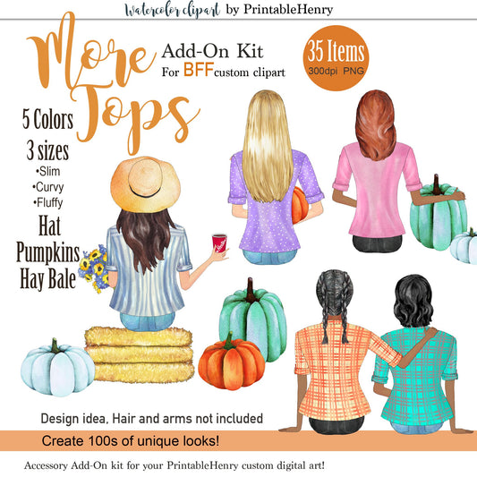 More BFF Tops Add-On kit - PrintableHenry