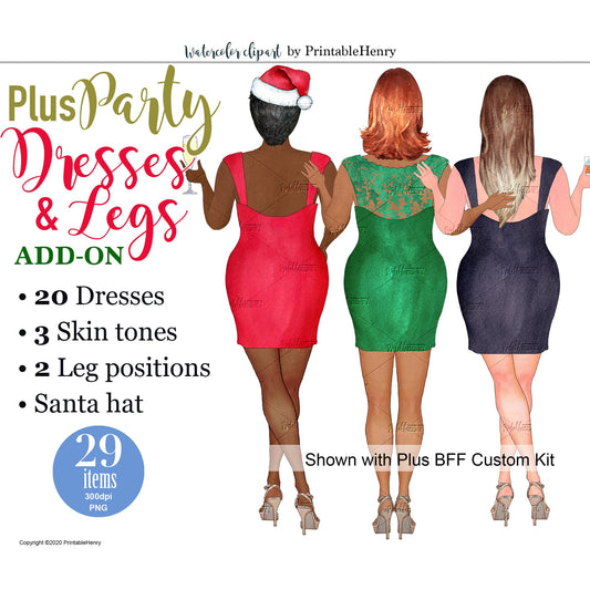 Plus Party Dresses Add-On kit - PrintableHenry