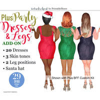 Plus Party Dresses Add-On kit - PrintableHenry