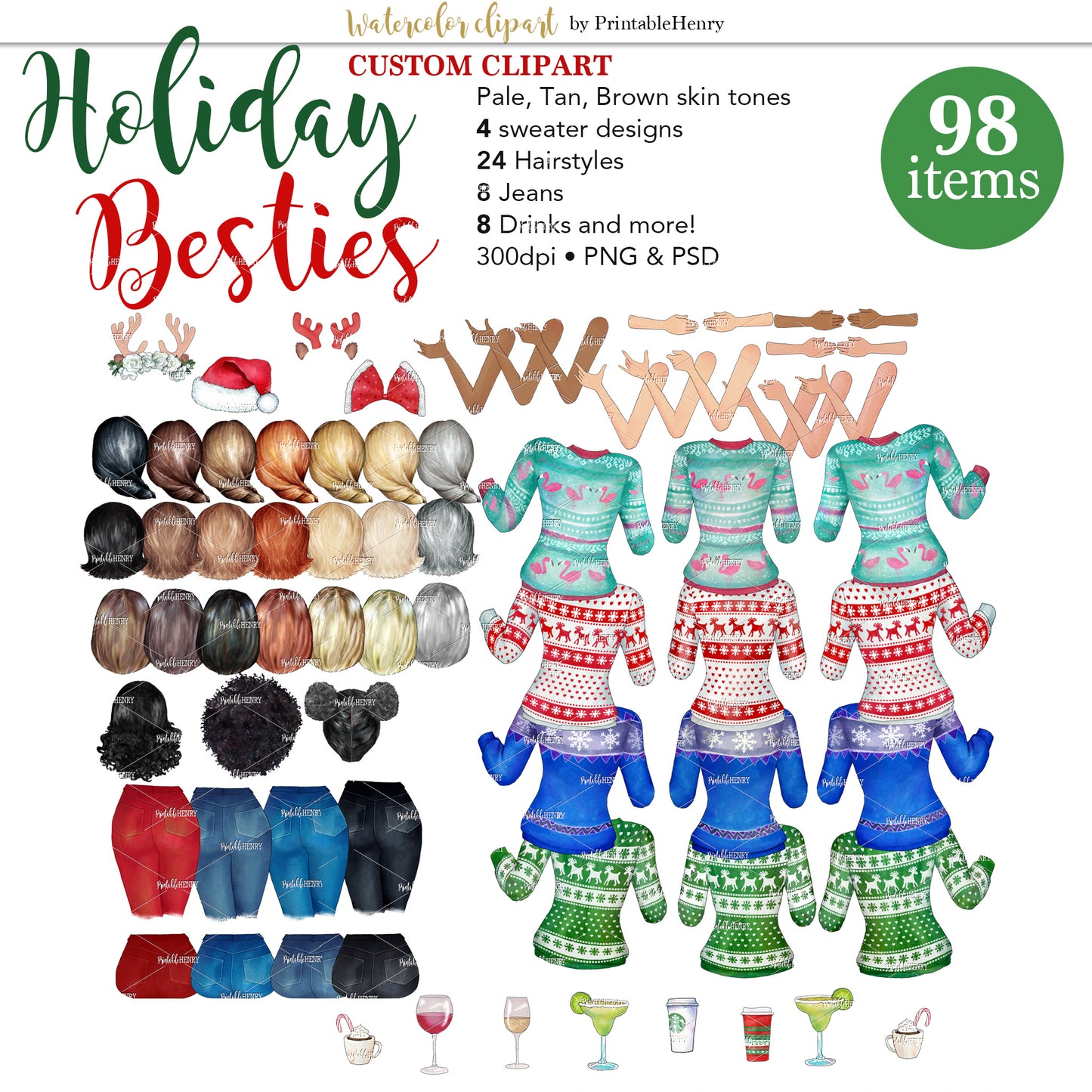 Holiday Besties Custom kit