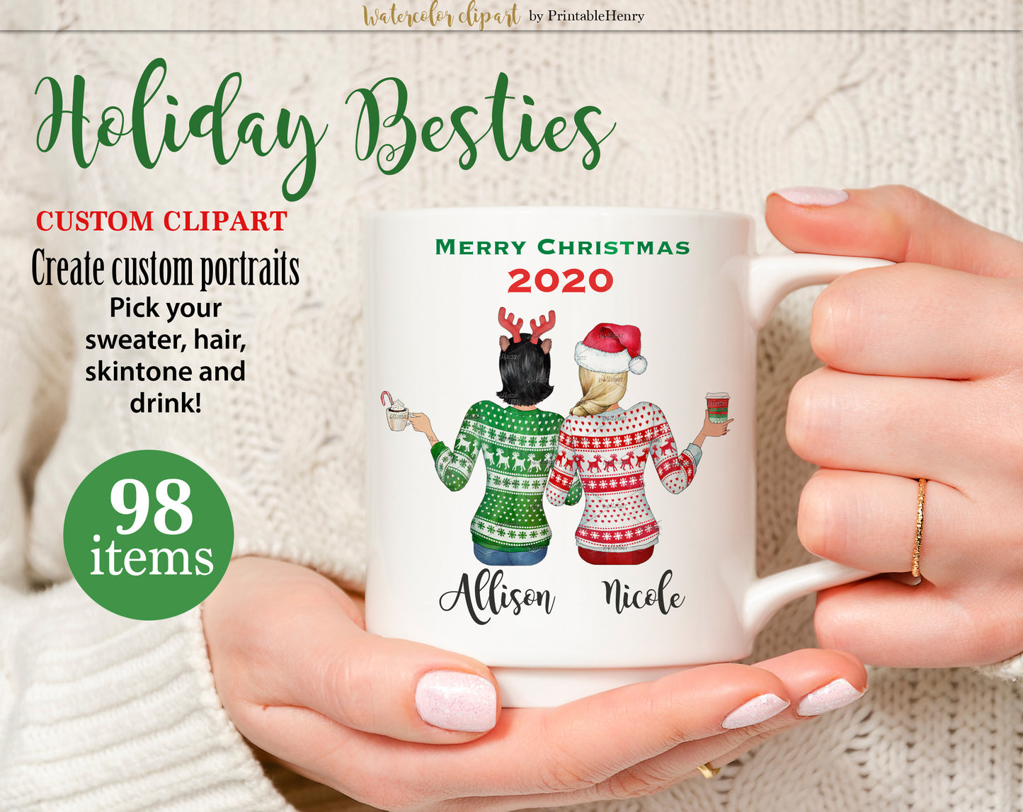 Holiday Besties Custom kit