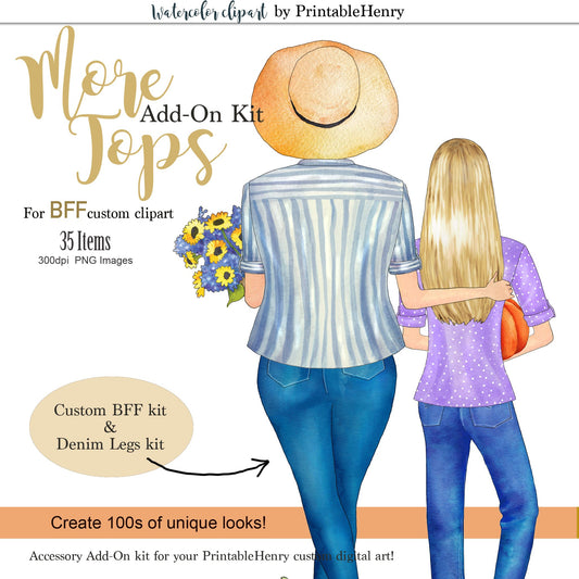 More BFF Tops Add-On kit - PrintableHenry