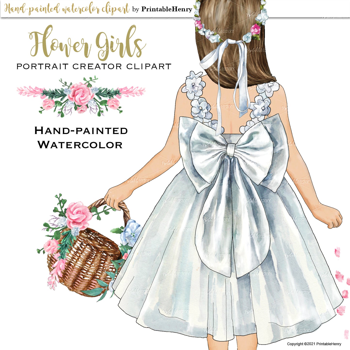Flower Girl Custom clipart