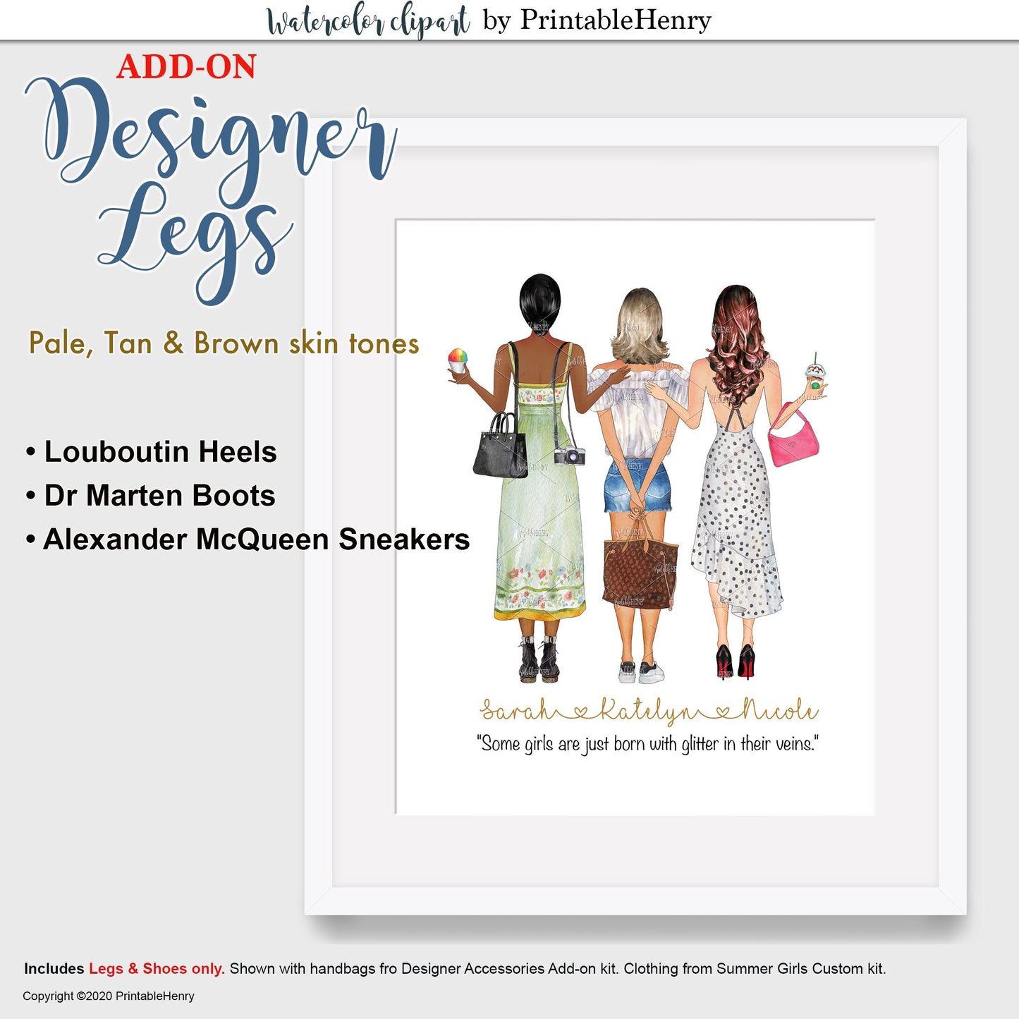 Designer Legs Add-On kit - PrintableHenry