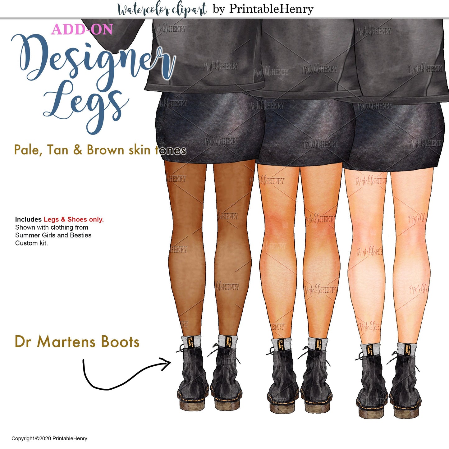 Designer Legs Add-On kit - PrintableHenry