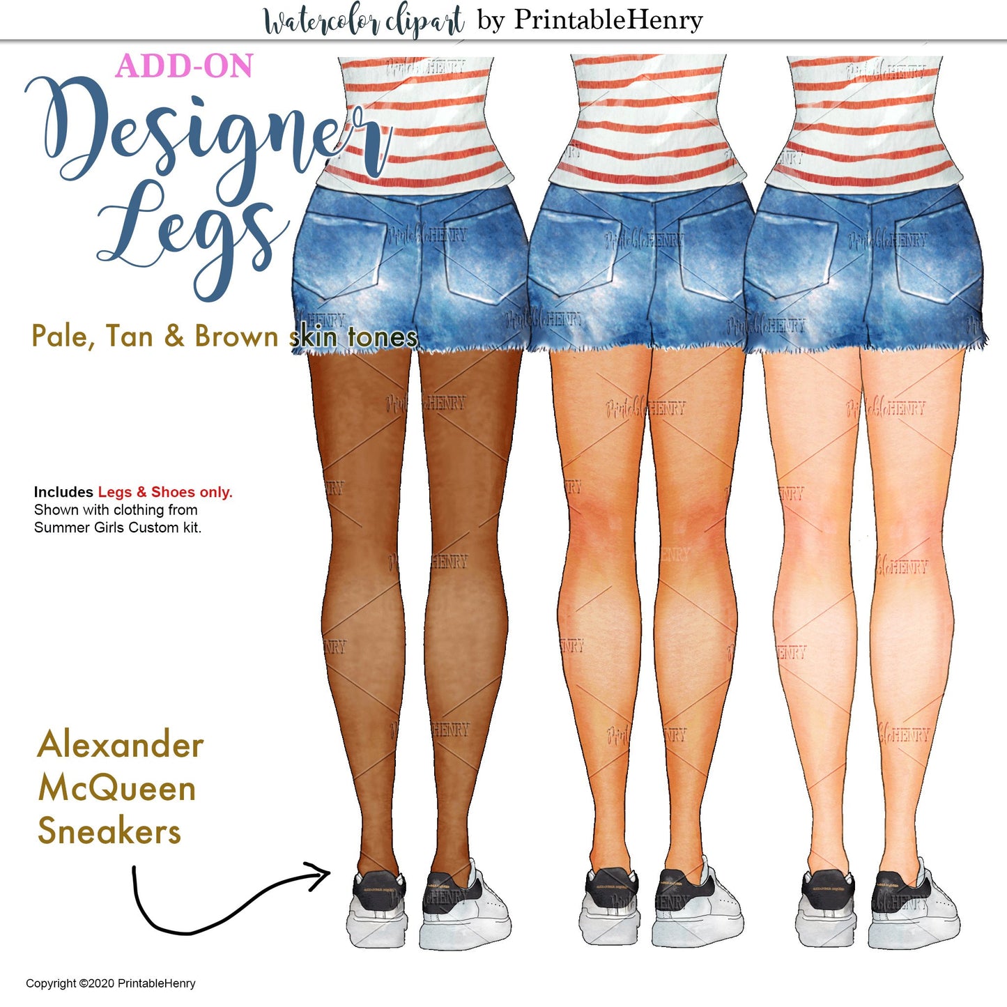 Designer Legs Add-On kit - PrintableHenry
