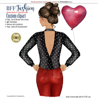 BFF Fashion Girls clipart kit
