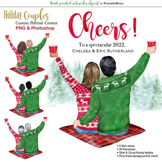 Holiday Couples Custom clipart