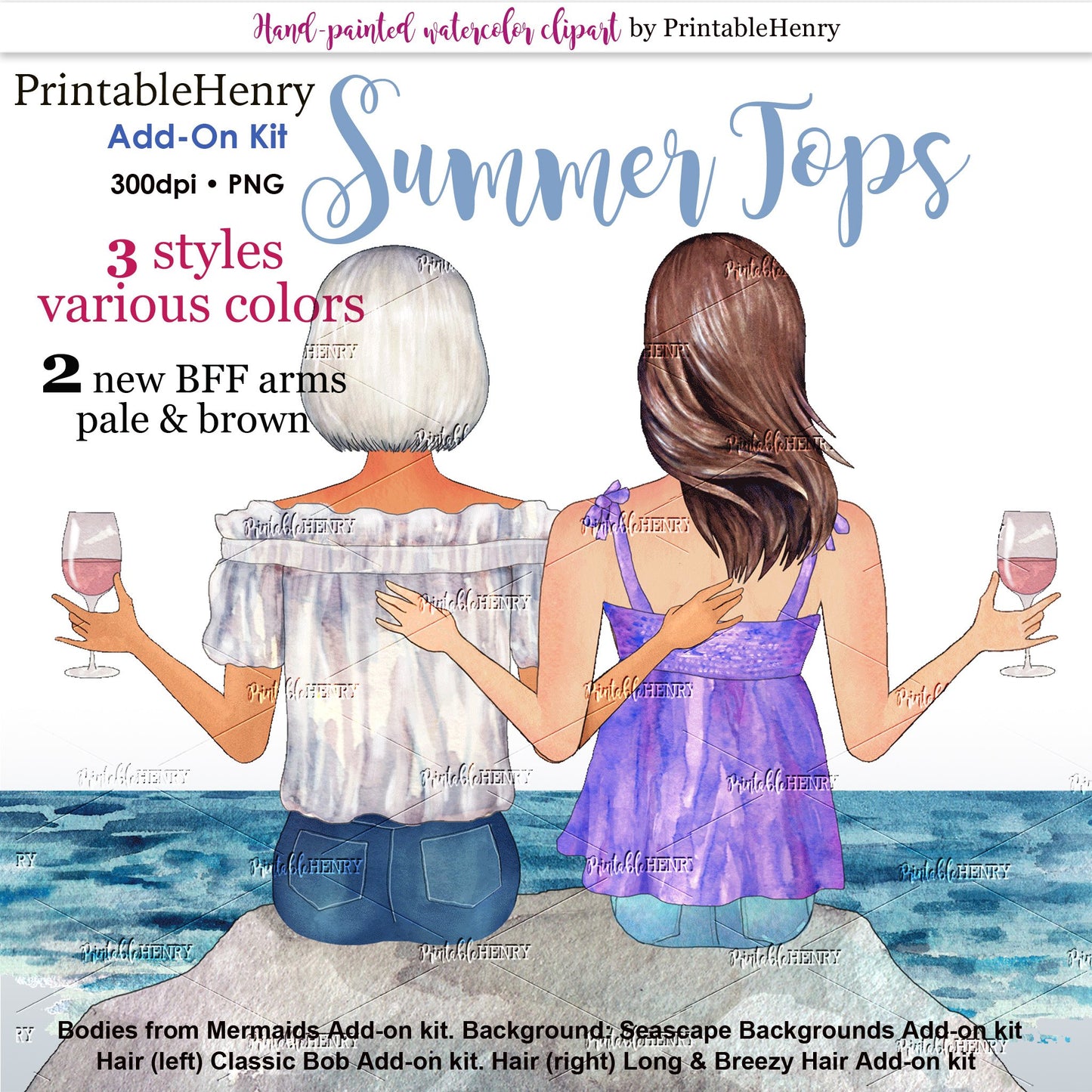 Summer Tops Add-on kit - PrintableHenry