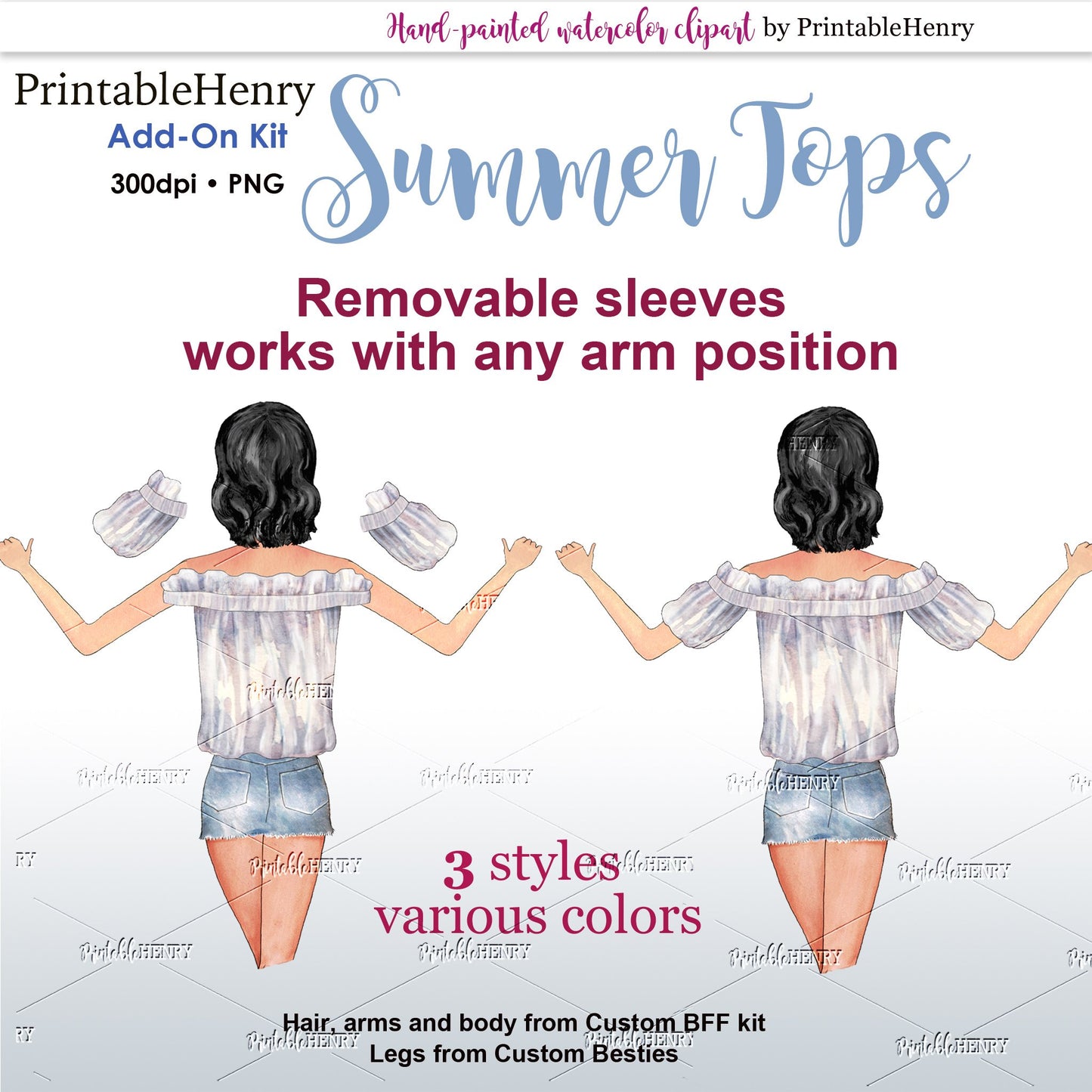 Summer Tops Add-on kit - PrintableHenry