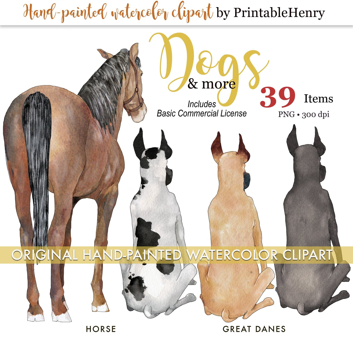 Dogs and More Custom clipart - PrintableHenry