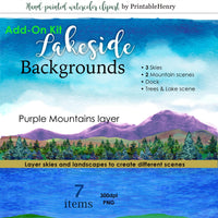 Lakeside Background Add-On - PrintableHenry