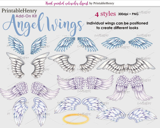 Angel Wings Add-on kit - PrintableHenry