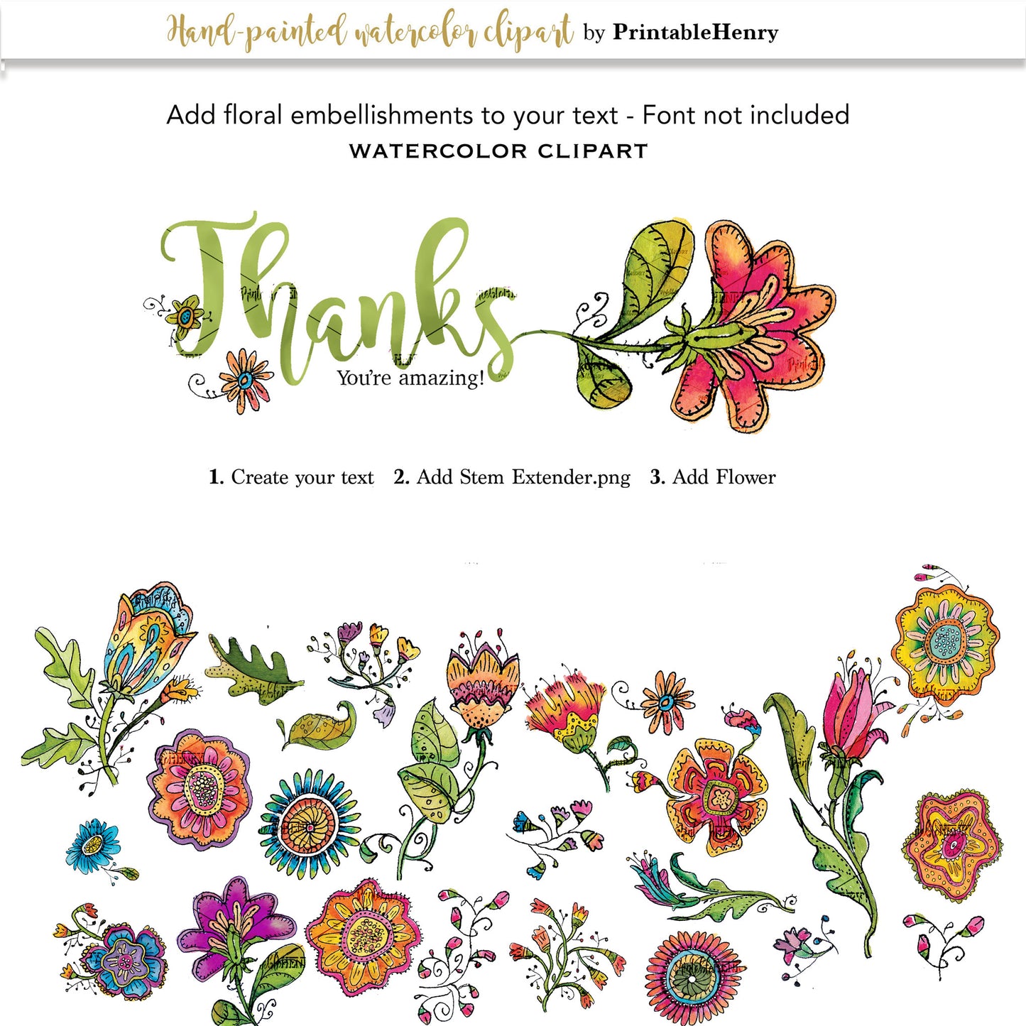 Fantasy Wildflower clipart