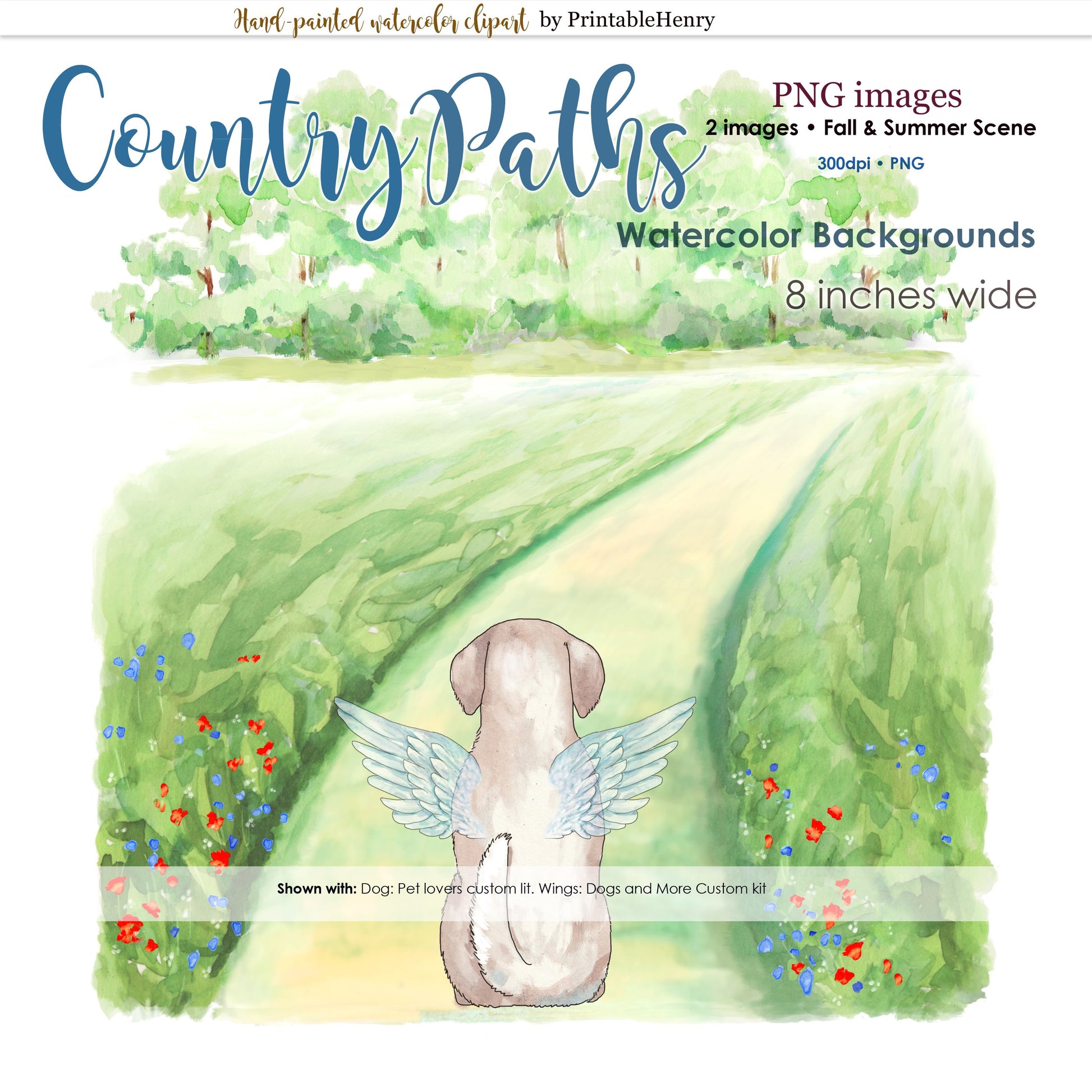 Country Paths Backgrounds - PrintableHenry