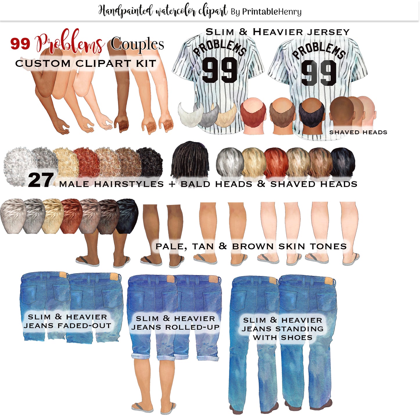 "99 PROBLEMS" Love Couple clipart