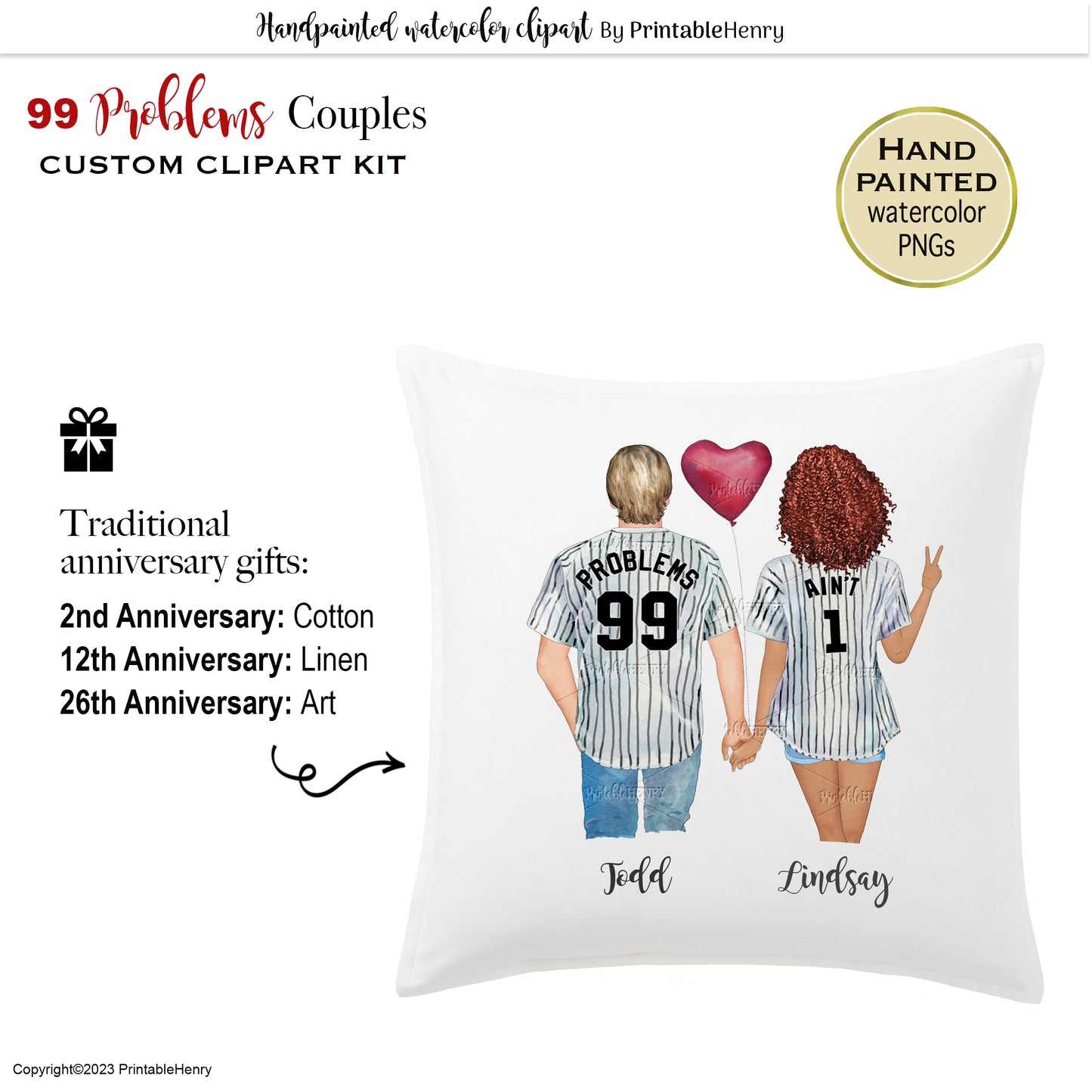 99 problems clipart bundle anniversary png