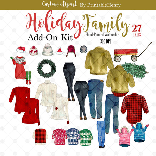 Holiday Family Add-On kit - PrintableHenry
