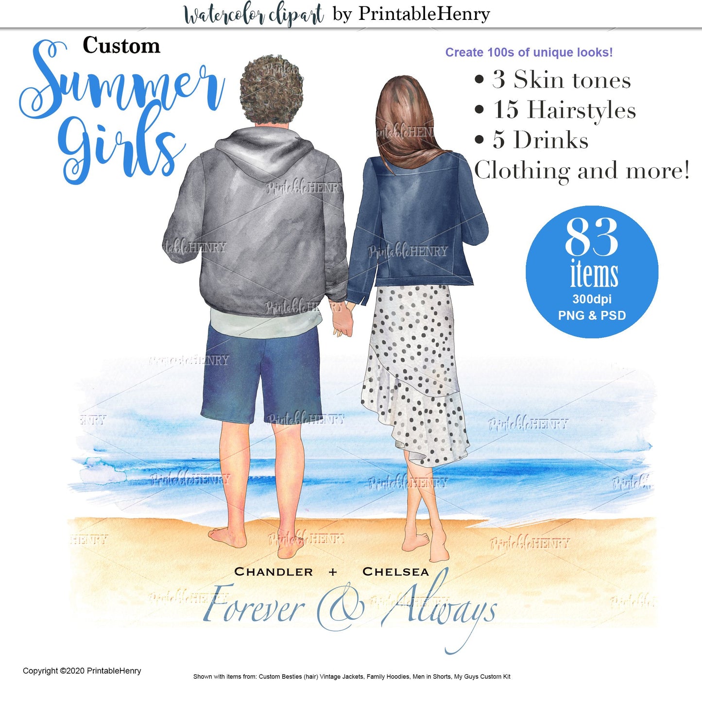 Summer Girls Custom kit - PrintableHenry
