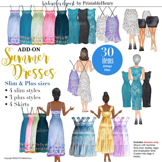 Summer Dresses Add-on kit - PrintableHenry