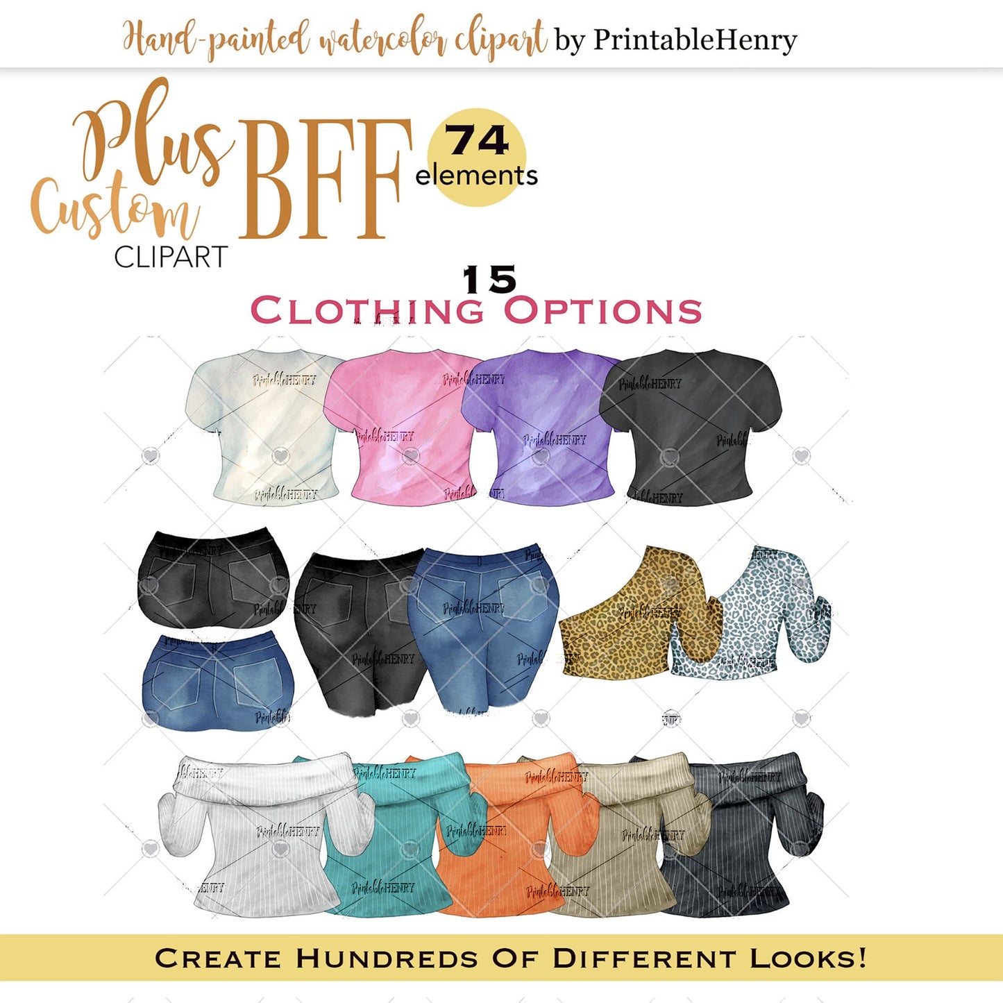 Curvy BFF Custom clipart