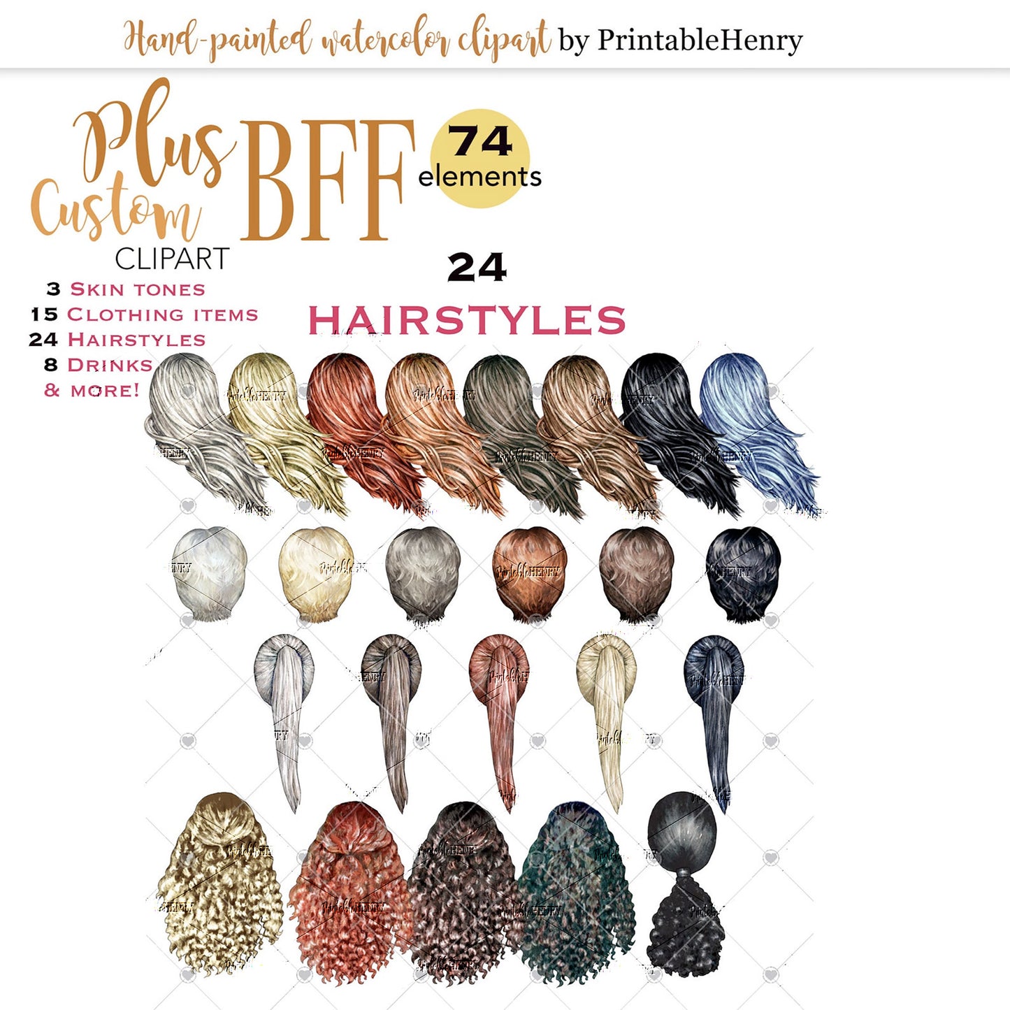 Curvy BFF Custom clipart