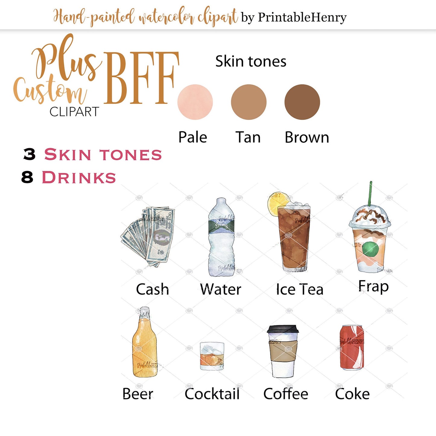 Curvy BFF Custom clipart
