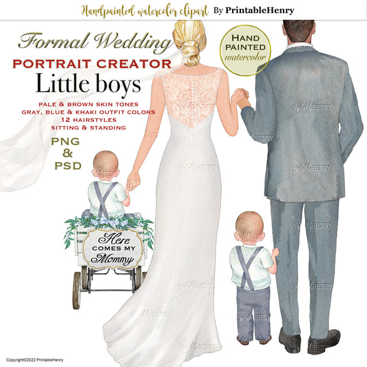 Wedding Boy Portrait Creator clipart