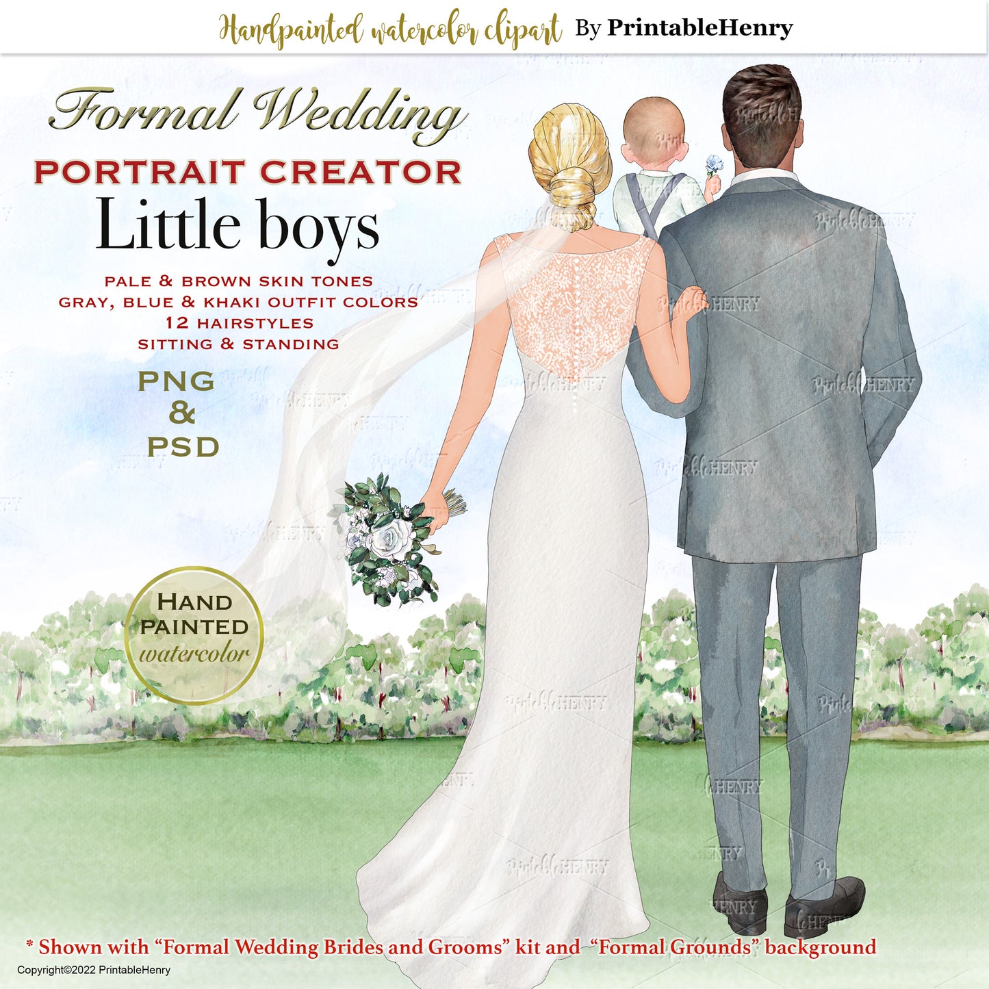 Wedding Boy Portrait Creator clipart