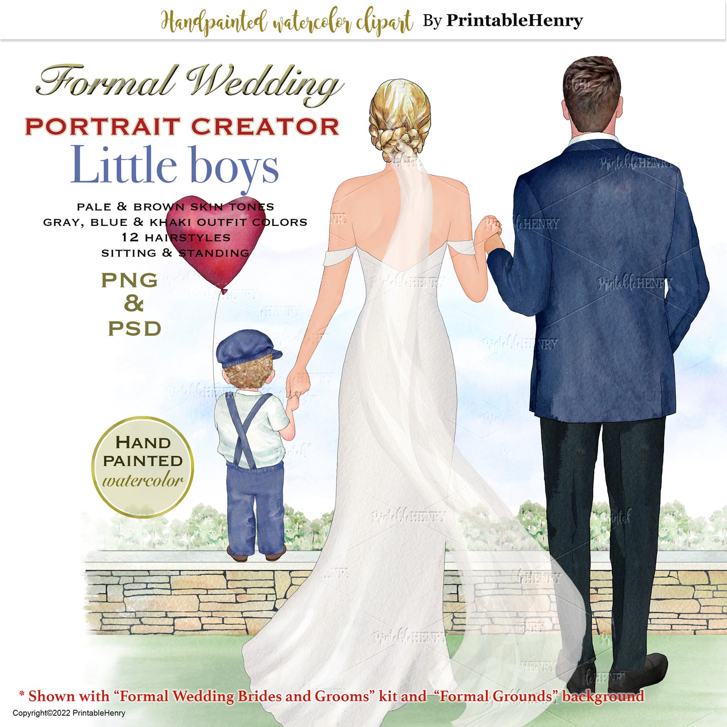Wedding Boy Portrait Creator clipart