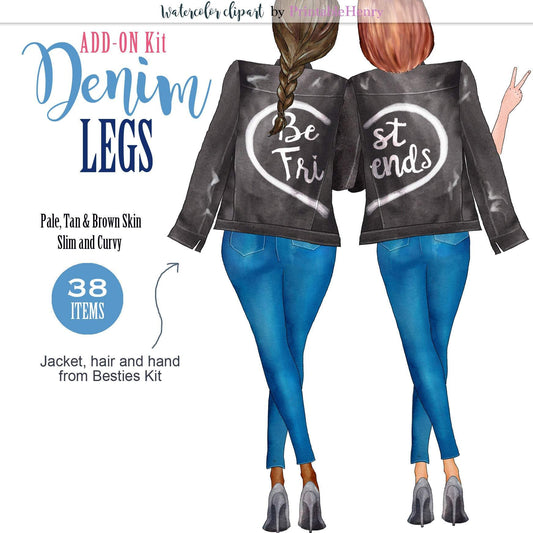 Denim Legs Add-On kit - PrintableHenry