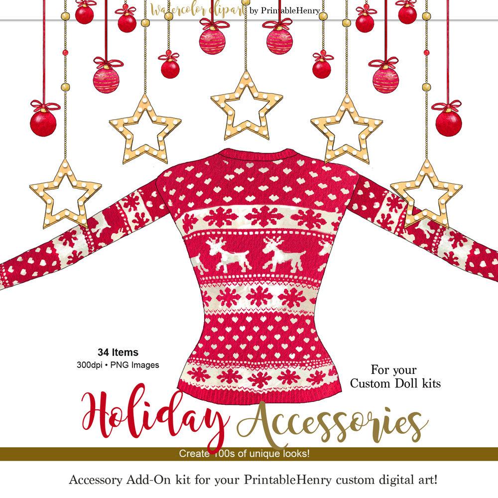 Holiday Accessories Add-On kit - PrintableHenry