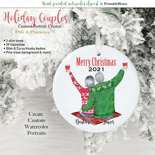 Holiday Couples Custom clipart